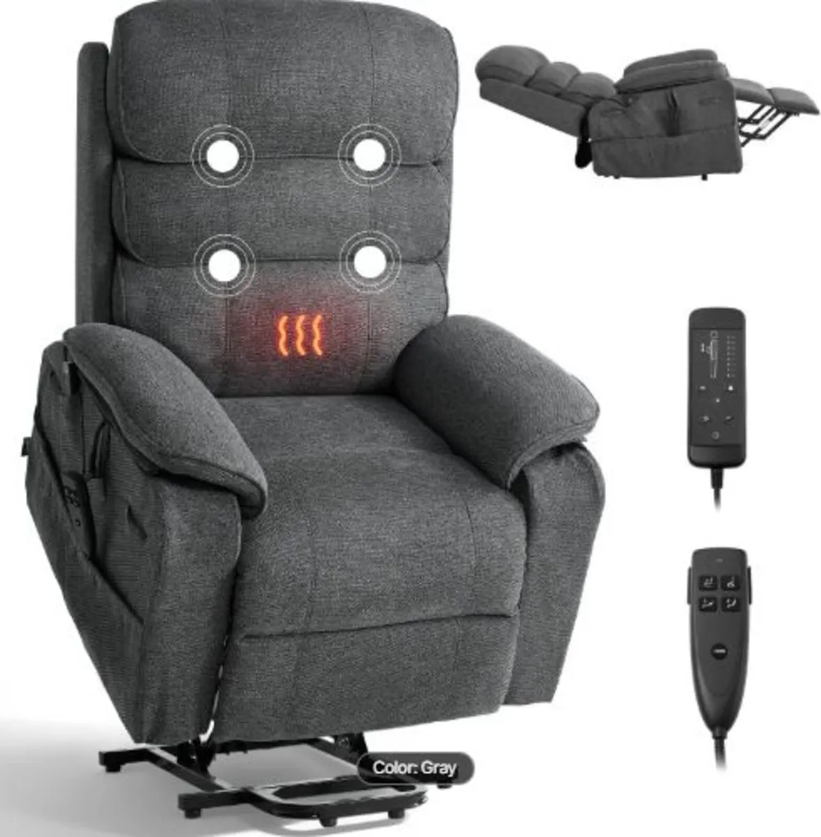 Power Lift Recliner Chair, Dual Motor, Medium - Image 1