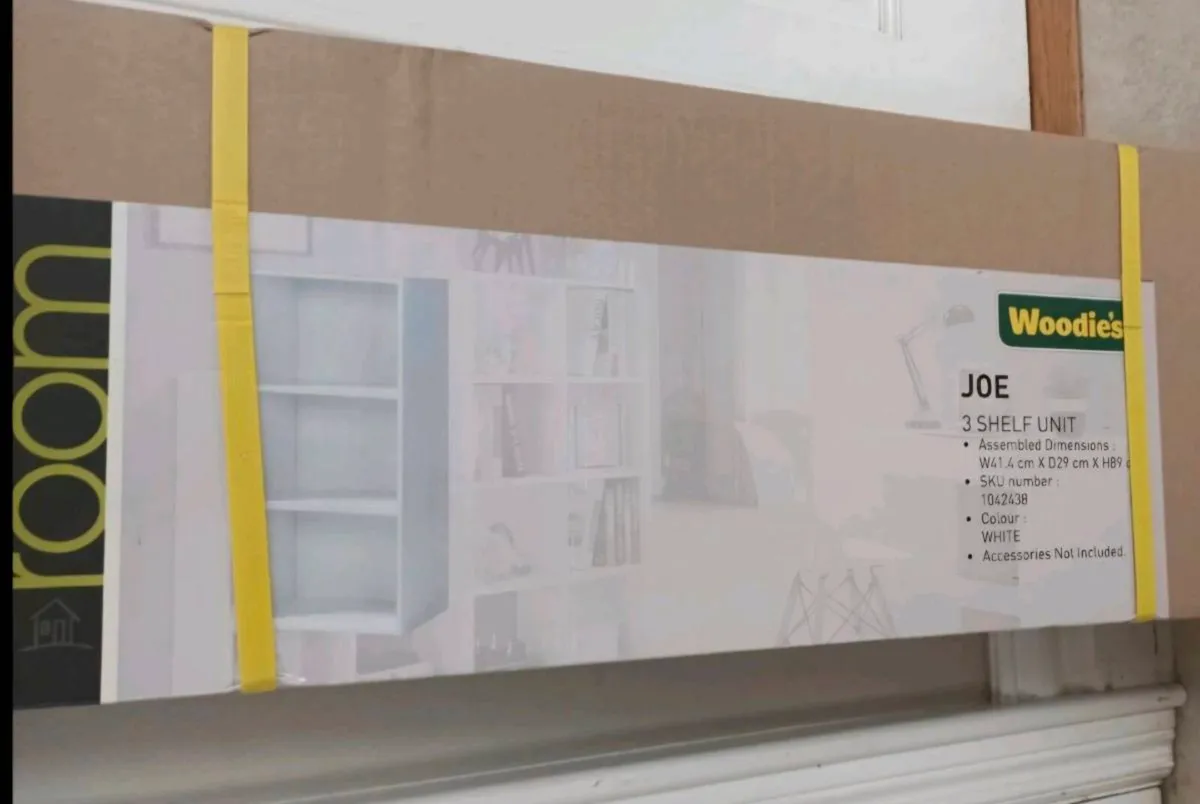 White 3 Shelf Unit - Image 2
