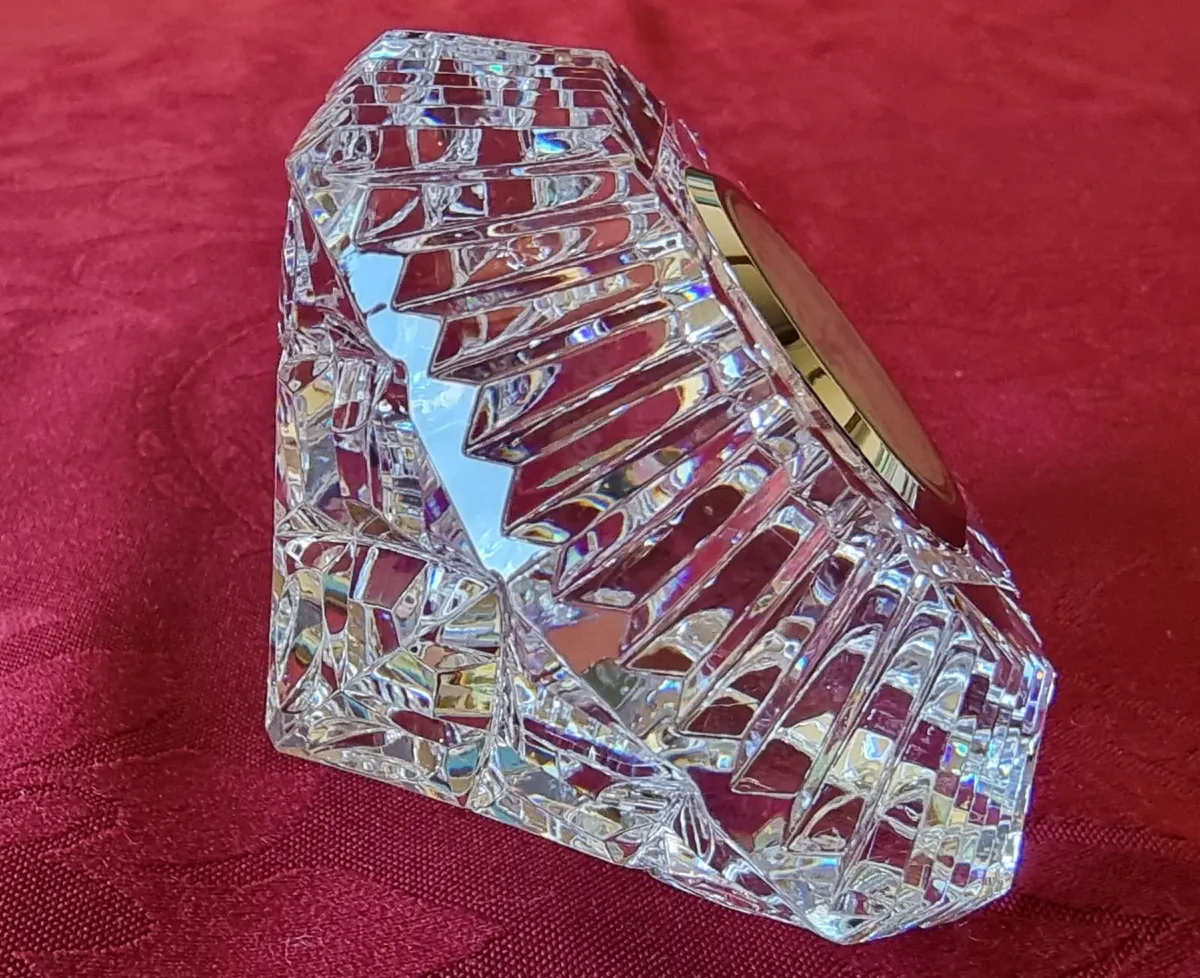 Waterford Crystal Lismore Diamond Desk Clock - Image 2