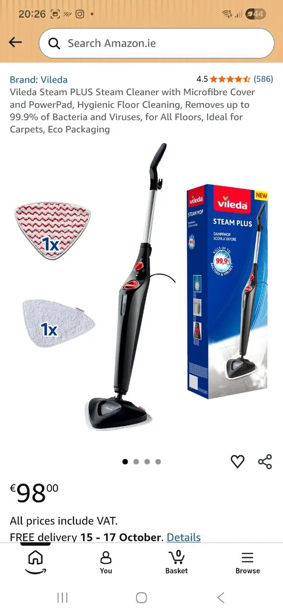 Vileda steam mop - Image 3