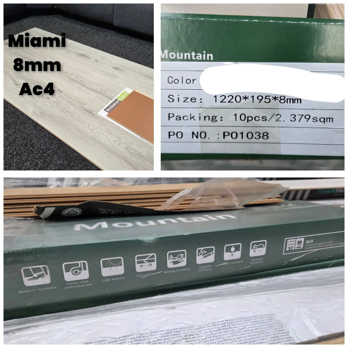 8mm Matte Laminate Colours - Image 1