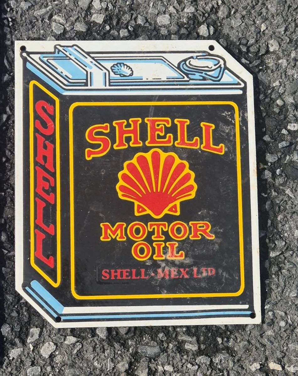 Enamel sign