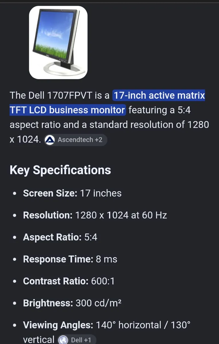 Dell Computer Monitor - Image 2