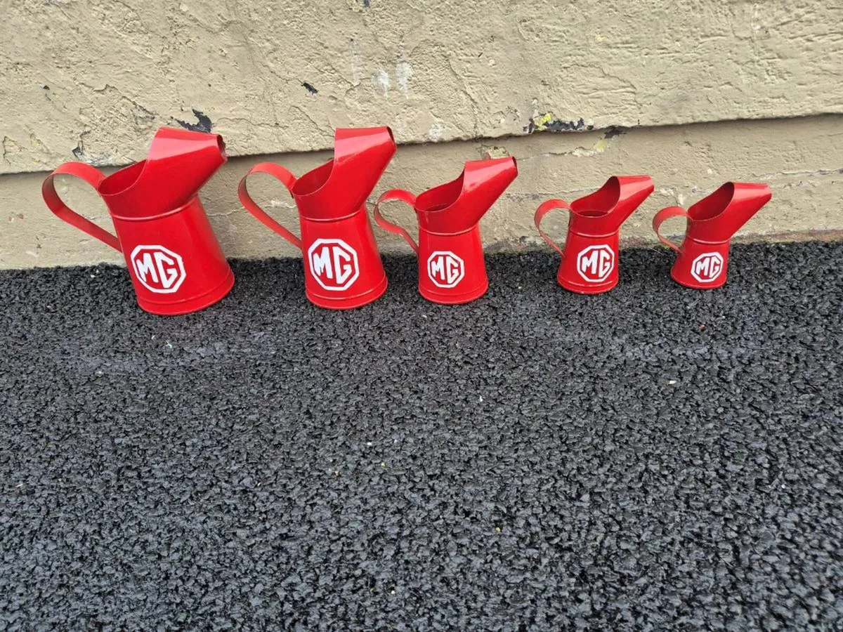 vintage-style oil pouring jugs - Image 1