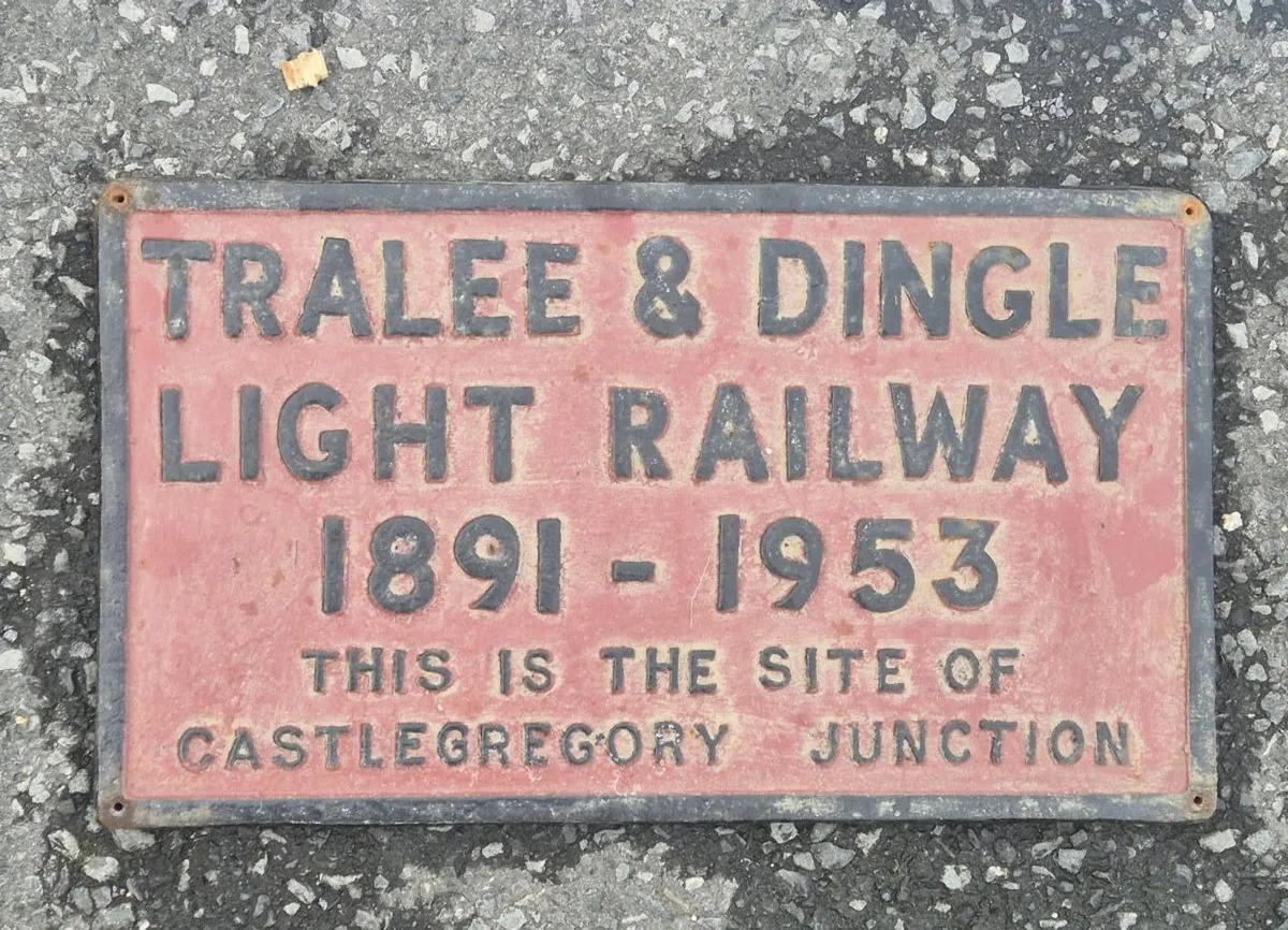 Cast iron railway sign