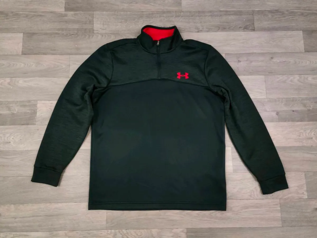 Under Armour Half Zip Golf Jumper Mens Medium - Image 1