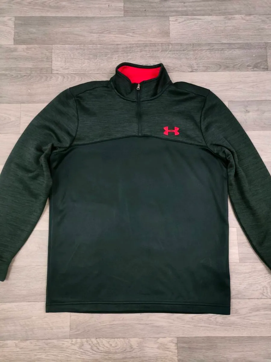 Under Armour Half Zip Golf Jumper Mens Medium - Image 2