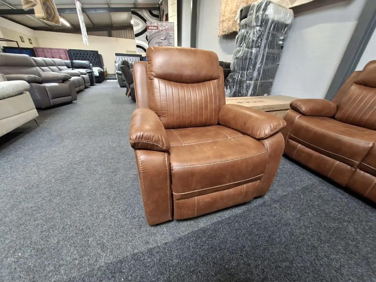 Stockton Fully Reclining Sofa Suite - Image 2