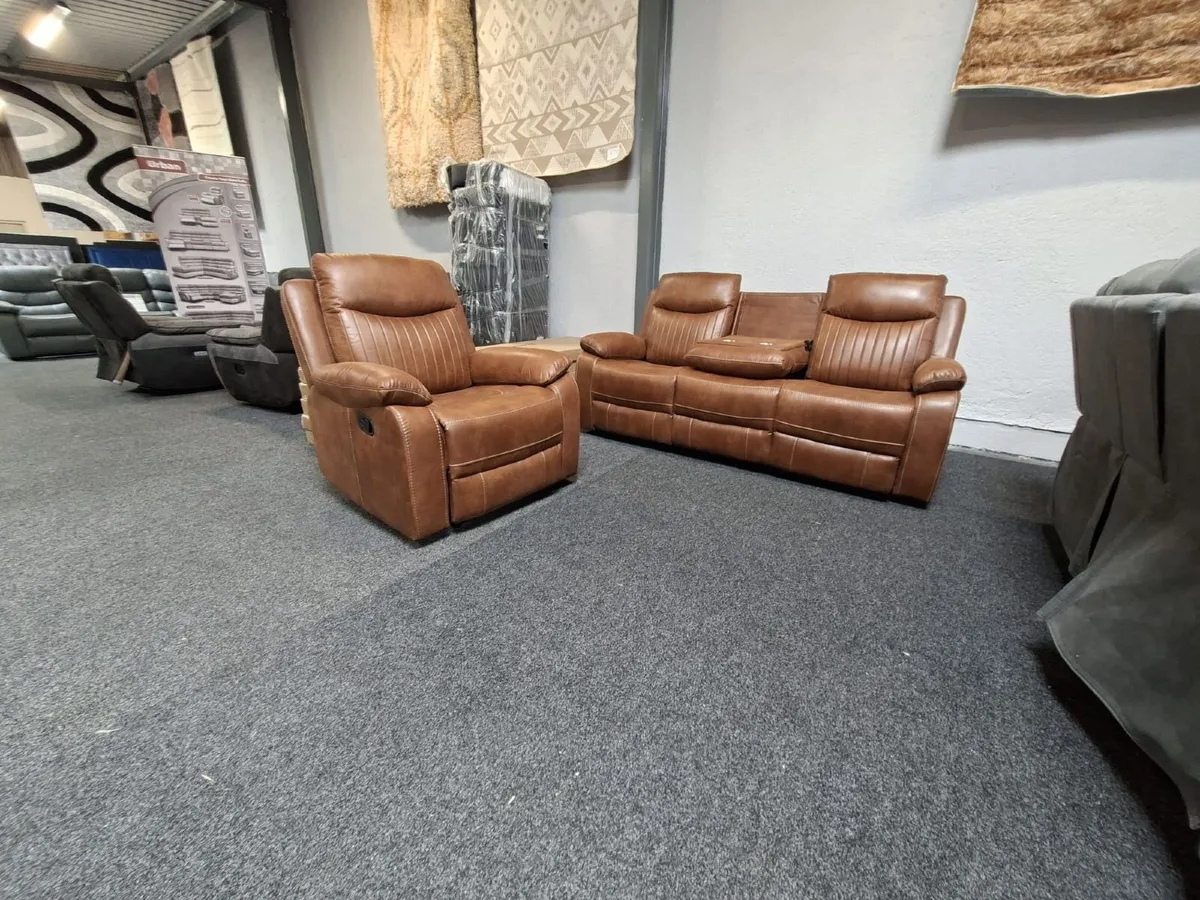 Stockton Fully Reclining Sofa Suite - Image 4