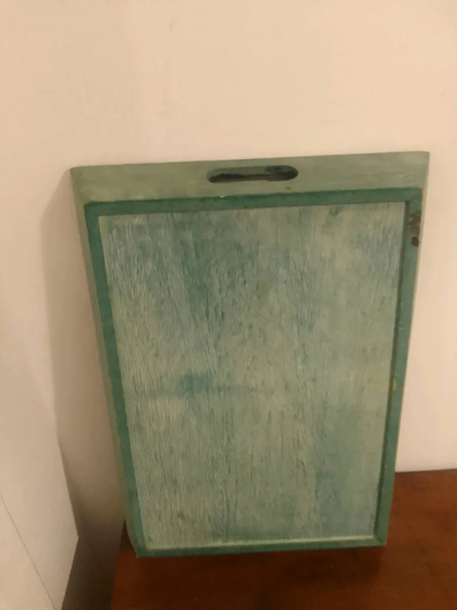 Vintage wood serving tray - Image 3