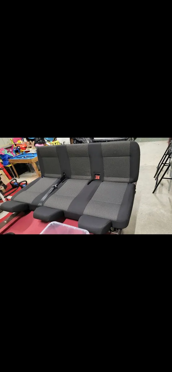 Genuine VW Transporter T6.1 Kombi Triple Rear seat - Image 2