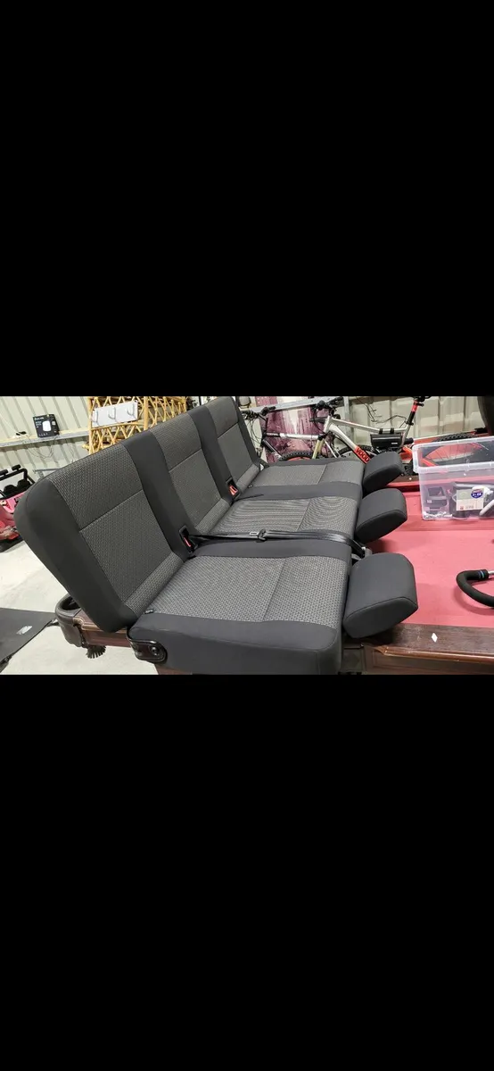 Genuine VW Transporter T6.1 Kombi Triple Rear seat - Image 3