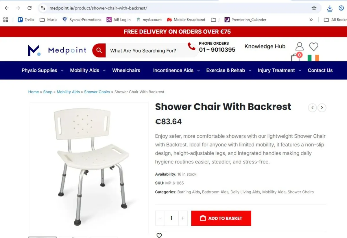 1/2 Price Shower chair seat - Image 4