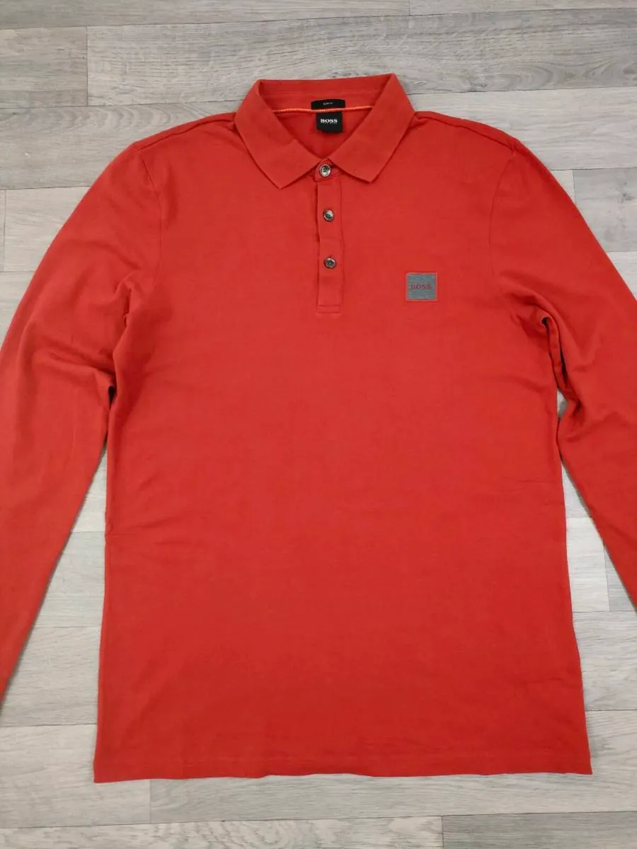 Hugo Boss Long Sleeve Polo Shirt Mens M/L - Image 2