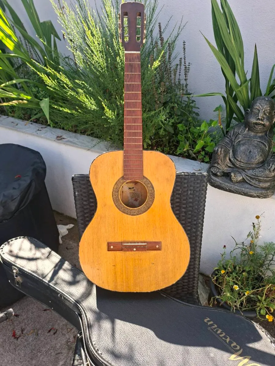 Vintage 1960's Egmond Acoustic with Maxwin Case - Image 4