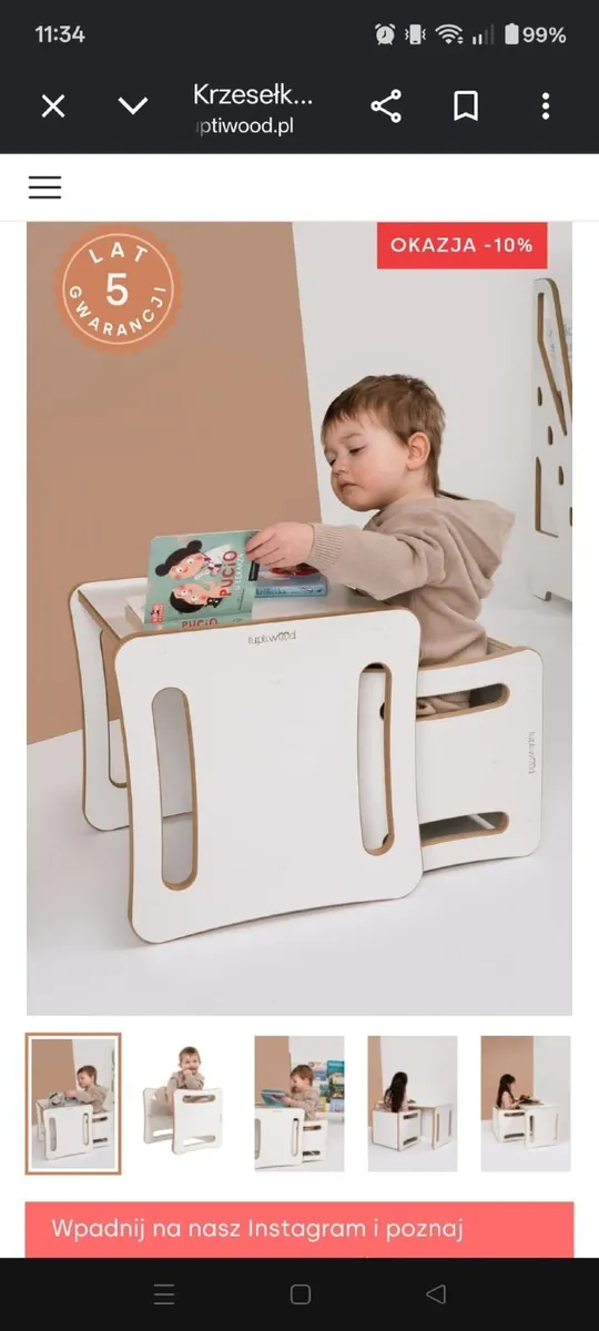 Toddler table and chair - Image 1