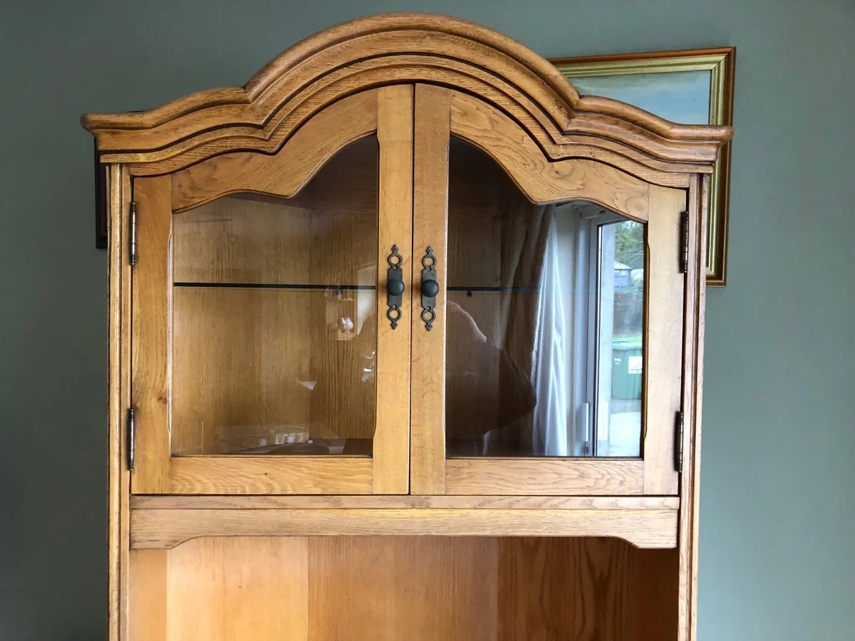 Oak Corner tv unit ..excellent cond - Image 4