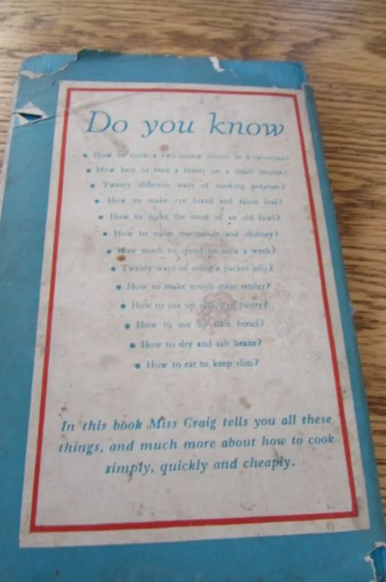 Vintage Cookery Book for Sale - Image 3