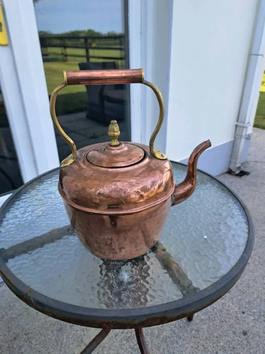 Old copper kettle