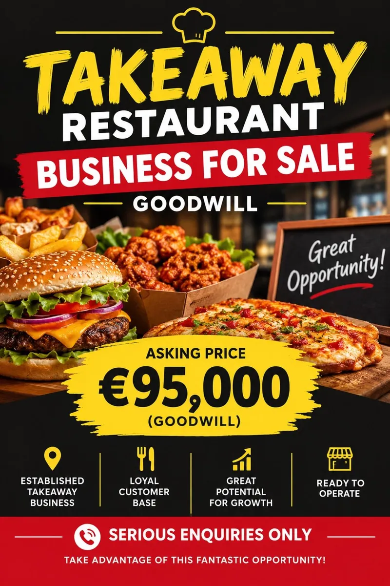 Takeaway / RESTAURANT BUSINESS FOR SALE