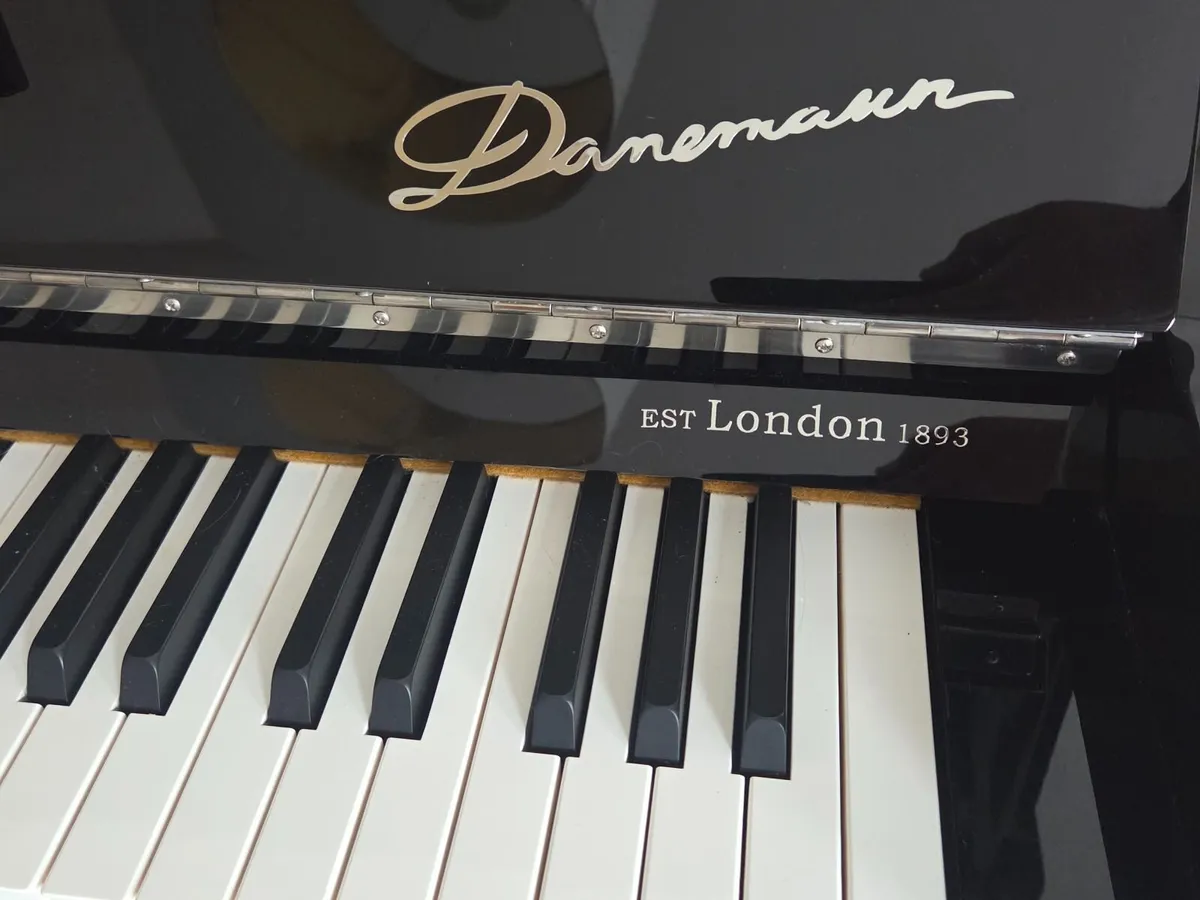 Danemann Upright Ebony Piano - Image 2
