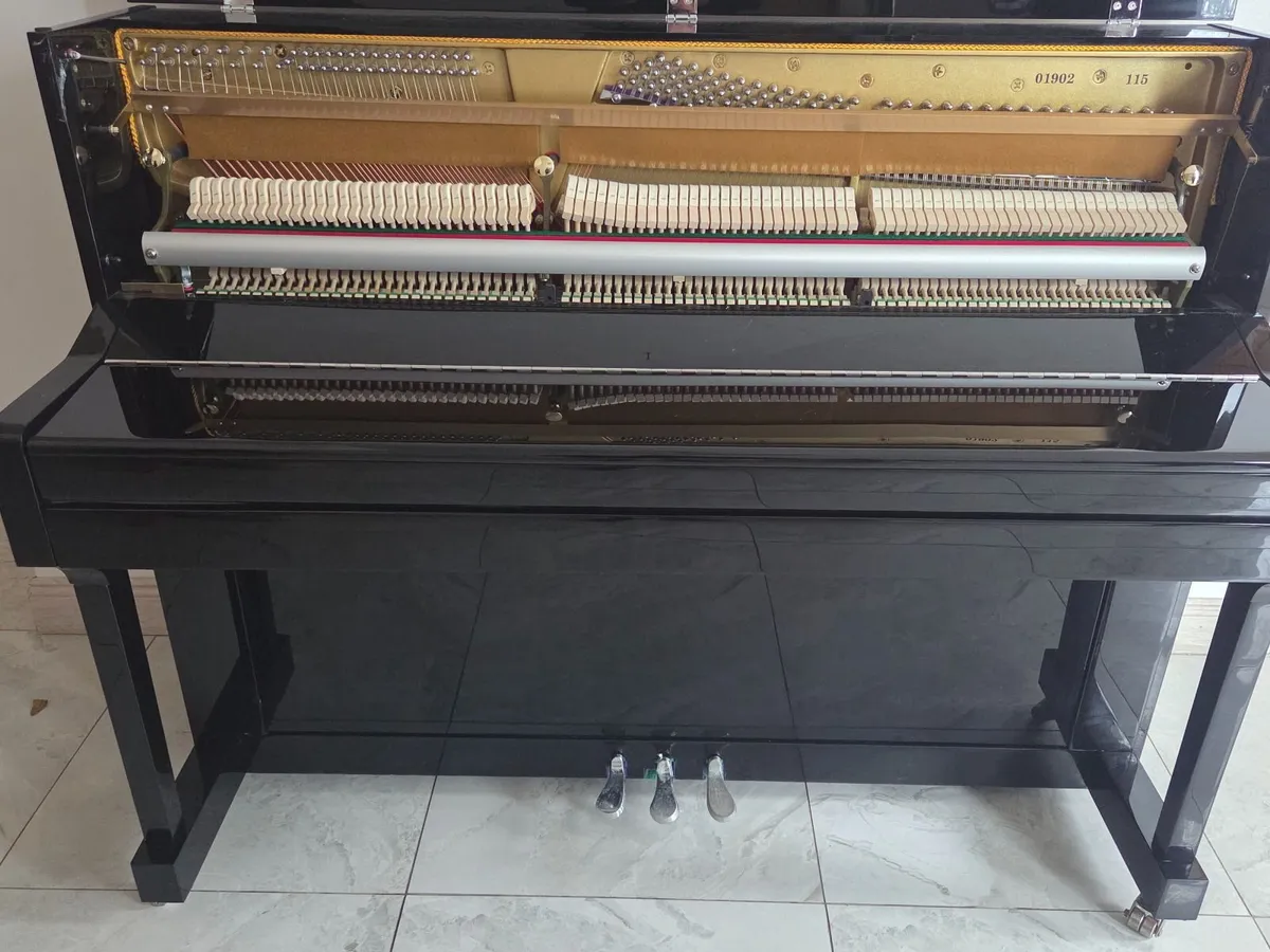 Danemann Upright Ebony Piano - Image 4