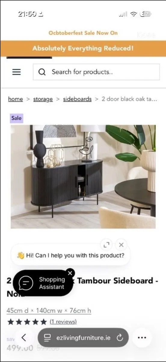Side board black - Image 1