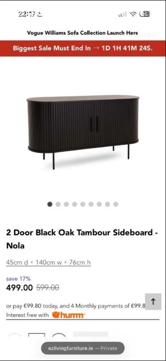 Side board black - Image 3