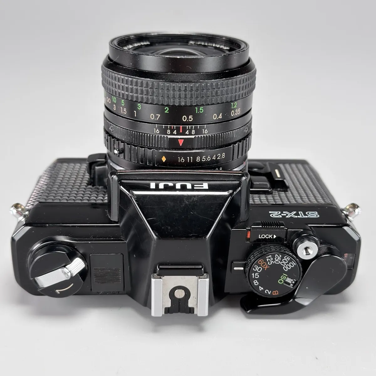 Fuji STX-2 SLR 35mm film camera plus 3 lenses - Image 2