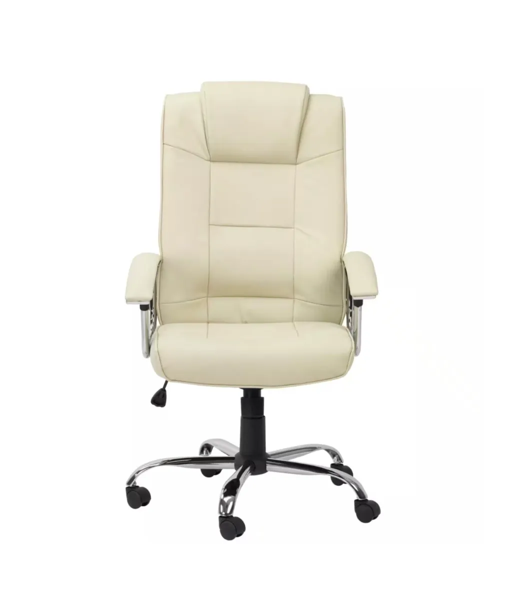 BRAND NEW Alphason Houston Cream Executive Chairs - Image 3