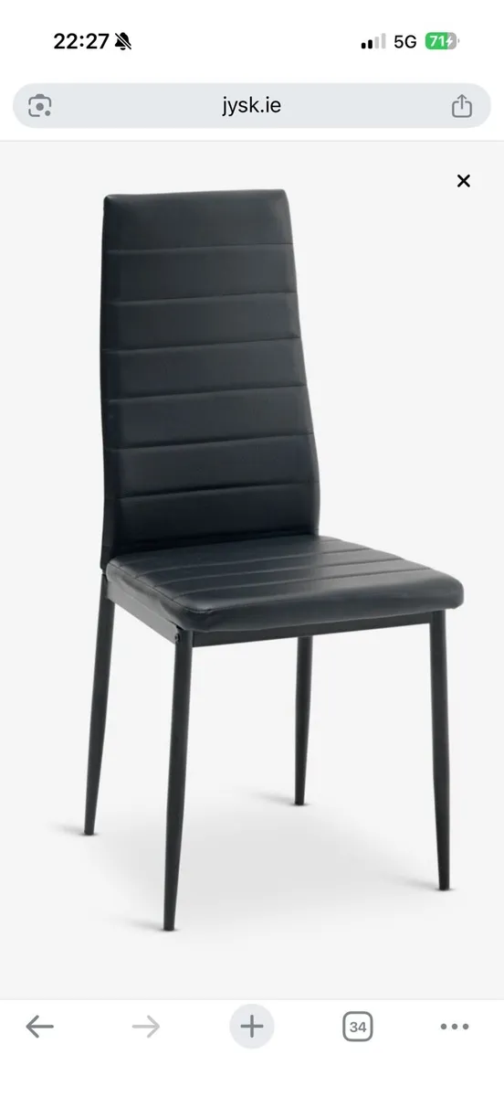 Dinning table & 4 chairs - Image 2