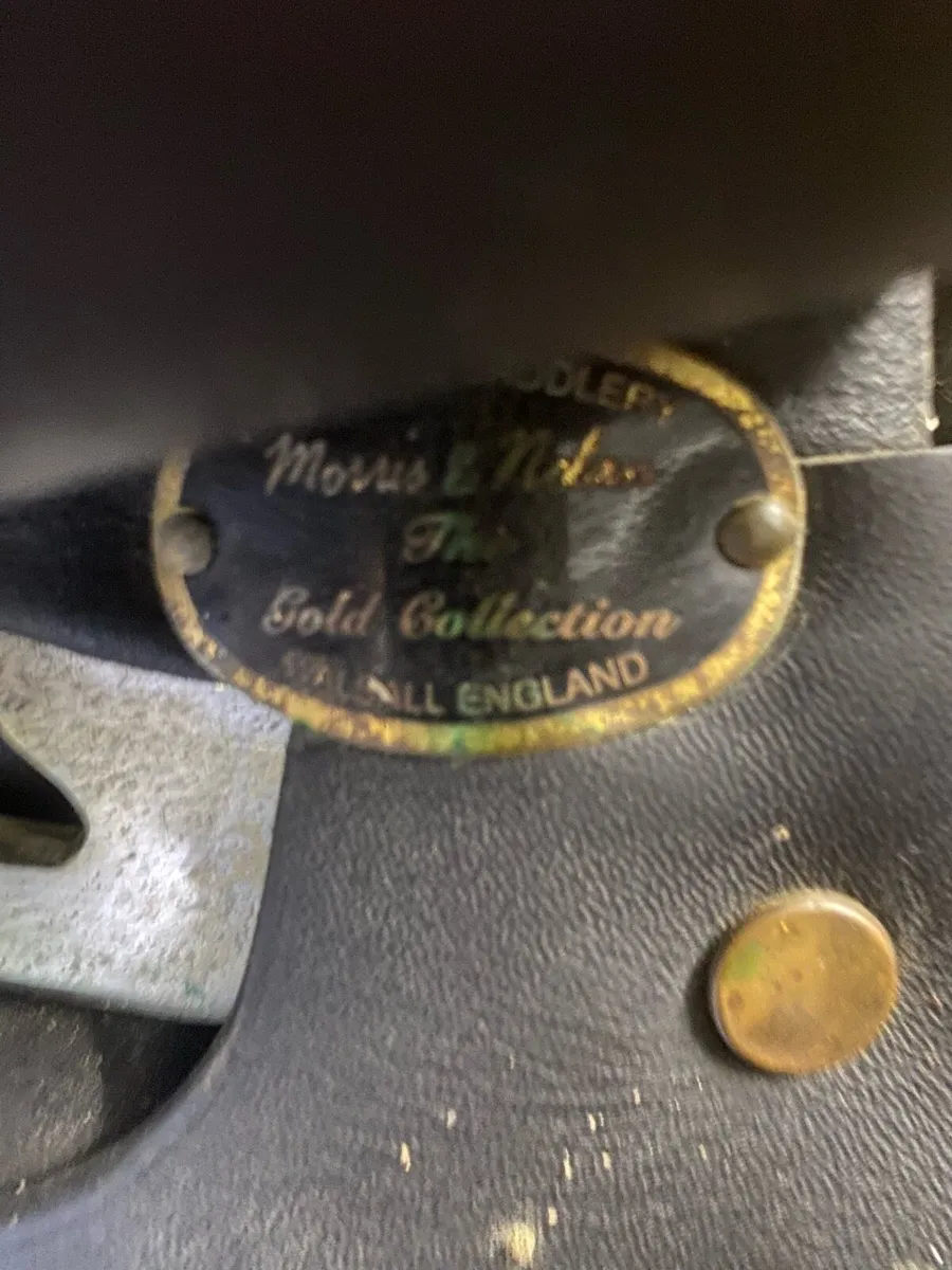 16” black Leather pony saddle - Image 2