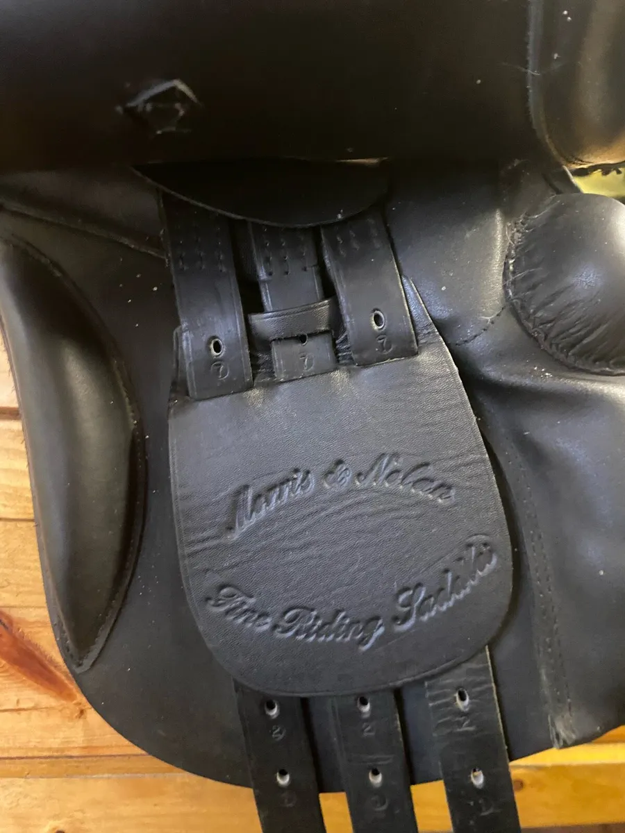 16” black Leather pony saddle - Image 3