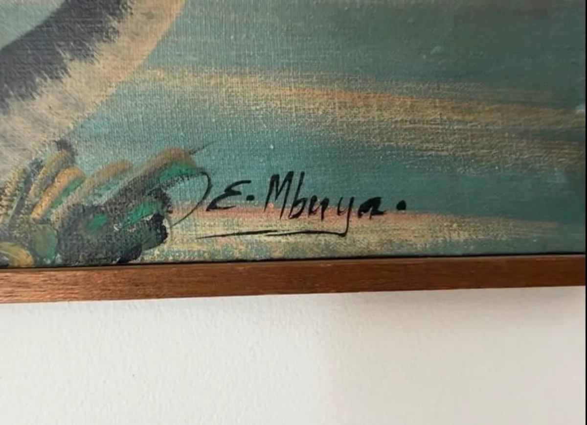 Framed Signed Oil Painting - Image 2