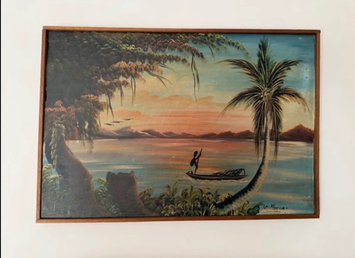 Framed Signed Oil Painting - Image 3