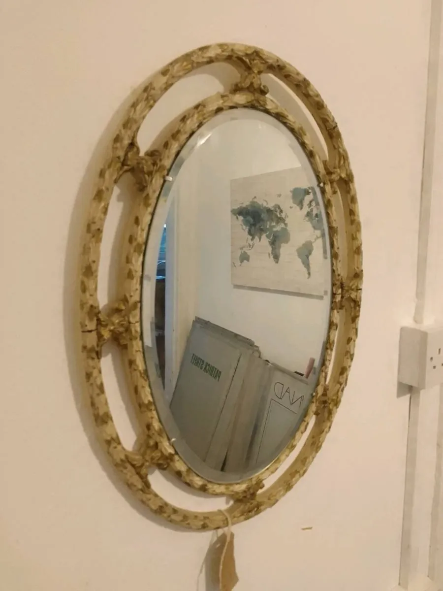 Vintage atsonea open fret work wall mirror - Image 1
