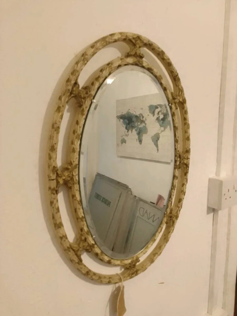 Vintage atsonea open fret work wall mirror - Image 4
