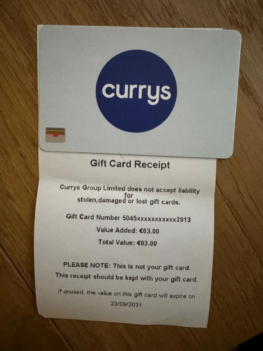 Currys' Gift Card