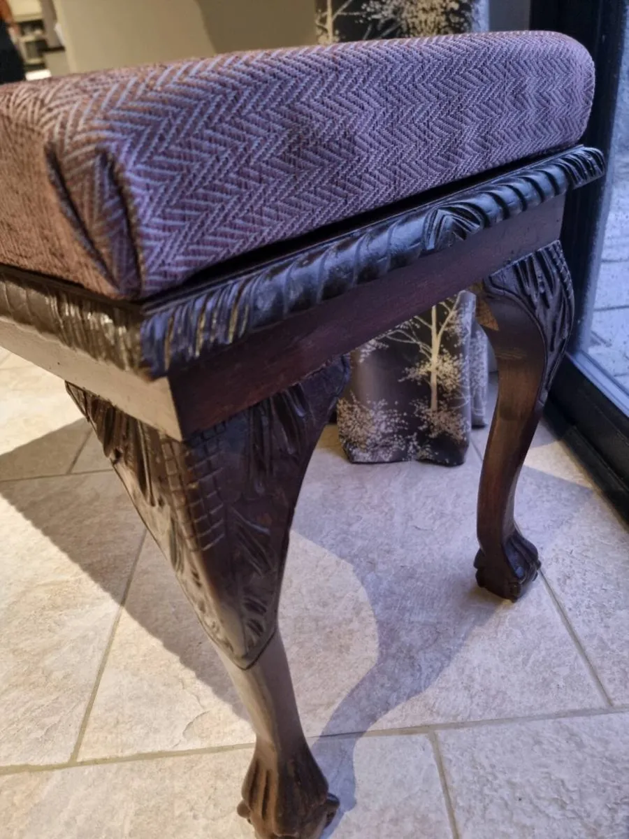 Beautiful Carved Wooden Bench...€275 - Image 3