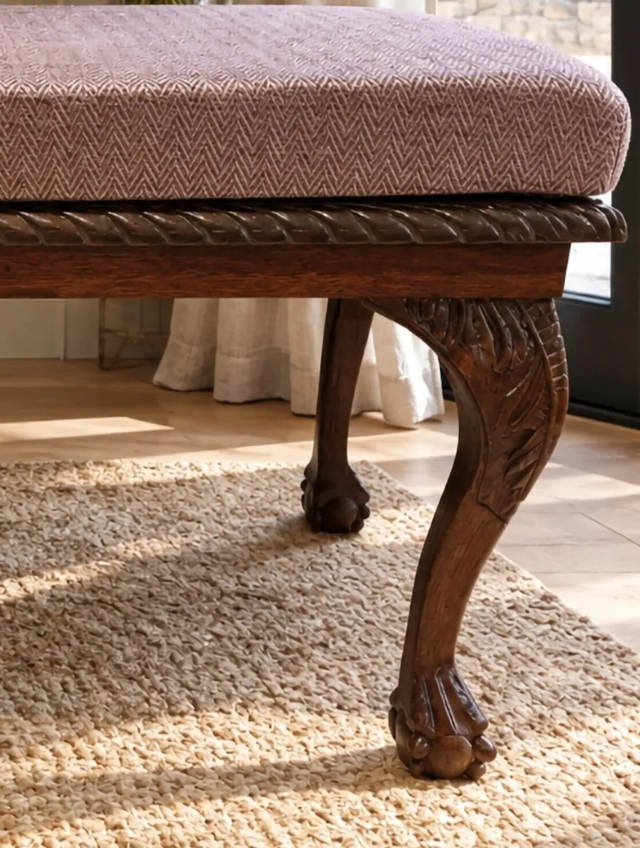 Beautiful Carved Wooden Bench...€275 - Image 2