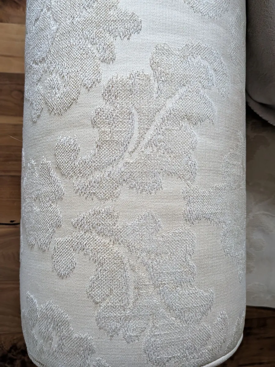 Cream 3-seater & 2-seater sofas - Image 2