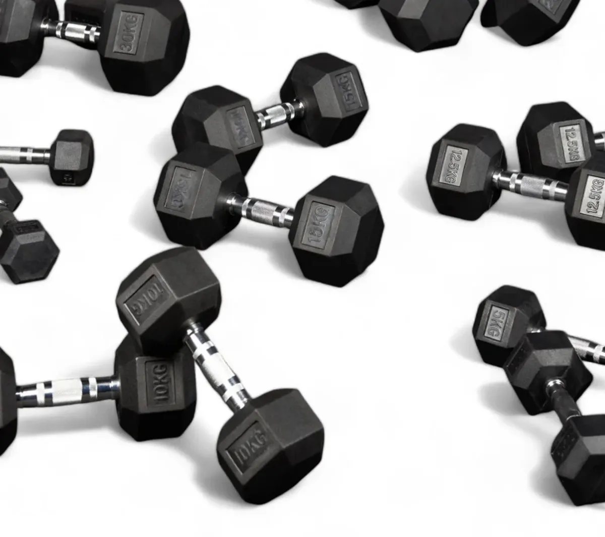 Wide range Hex Dumbbells (new in box)