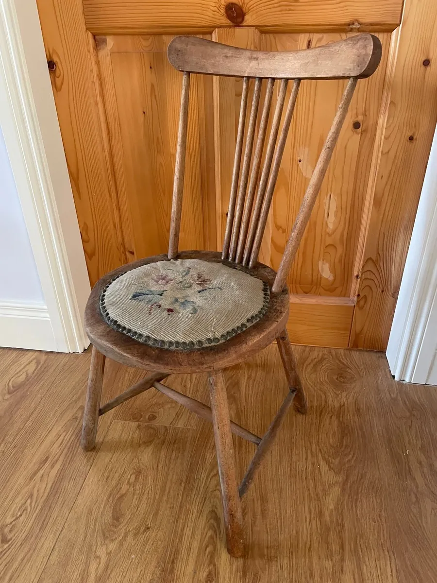 Antique stick-back chair – Interesting Provenance - Image 1