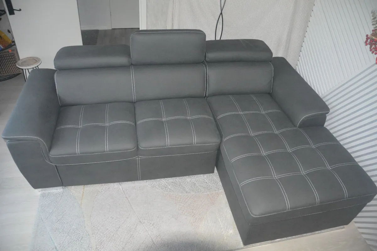 corner sofa bed with storage. - Image 4