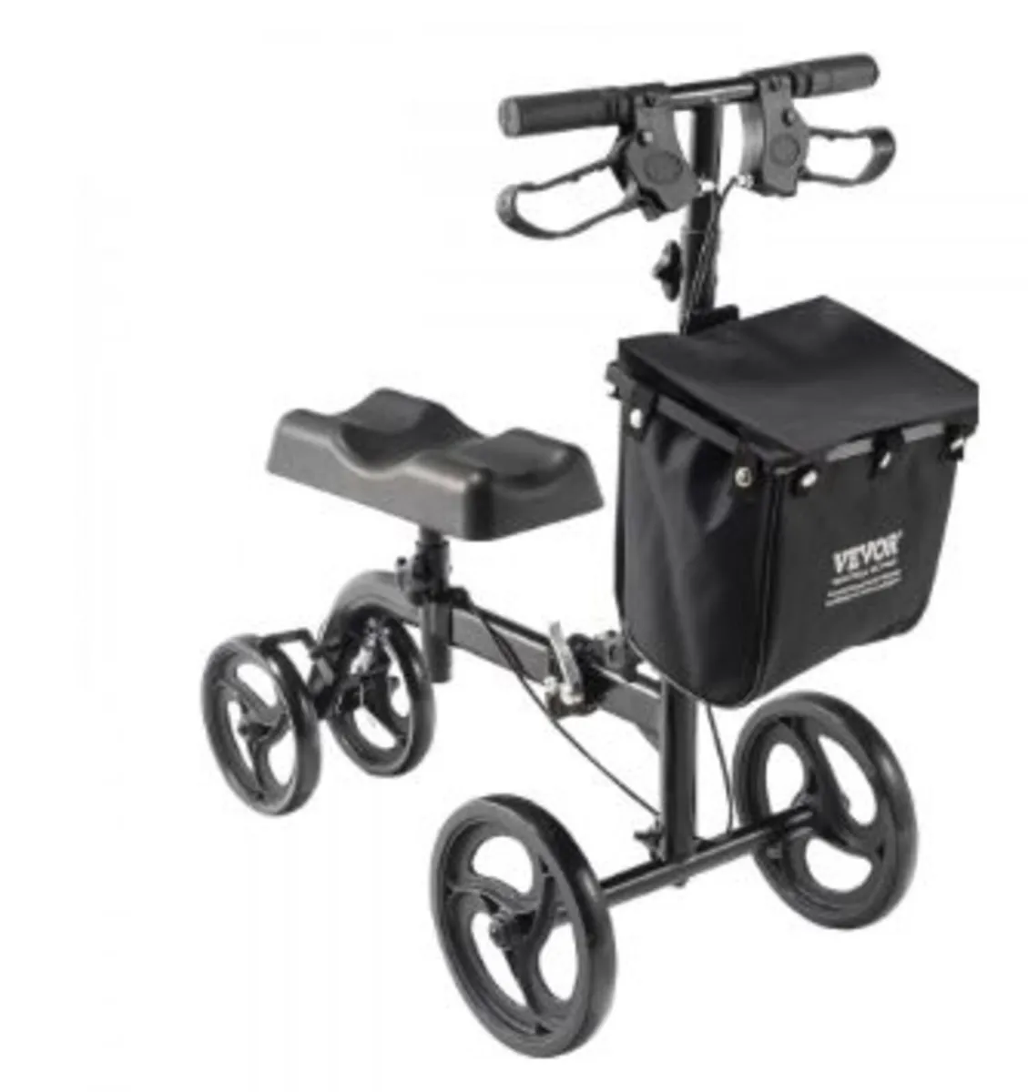Folding Knee Scooter, Carbon Steel - Image 1