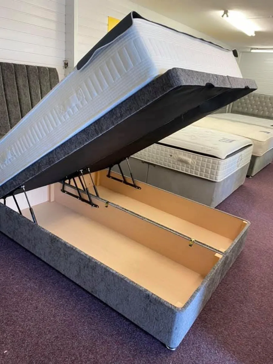 Divan Ottoman Base Bed Frame With Mattress Opt - Image 3