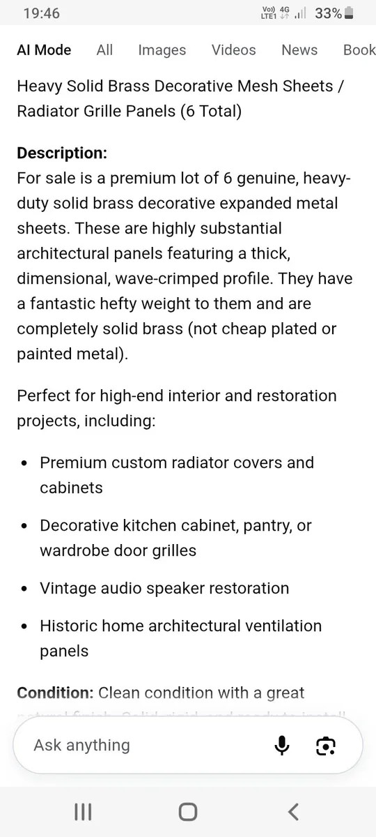 Solif brass mesh sheets - Image 4