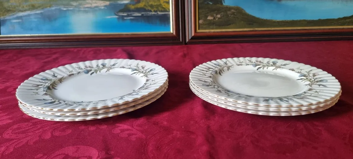 6Pc.Royal Albert Brigadoon BoneChina Dinner Plates - Image 4