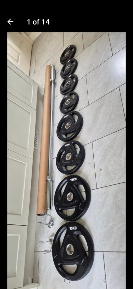 Brand new olympic tri grip weight lifting set - Image 2