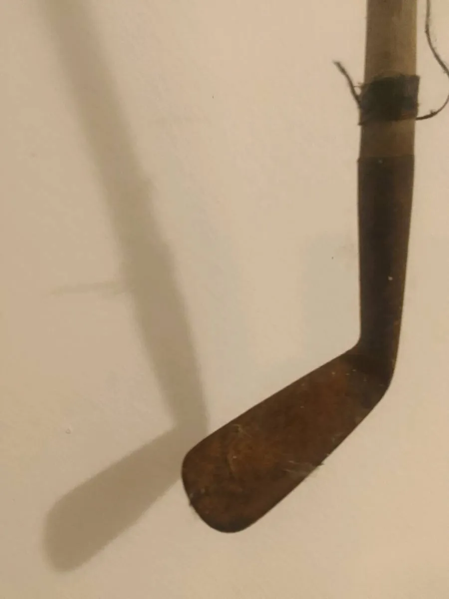 1890s smooth face hickory shaft golf club - Image 4